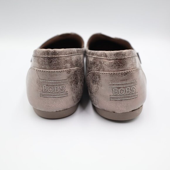 Skechers Luxe BOBS Slip On Shoes Women's 10 Big Dreamer Silver Bling New - Picture 6 of 9